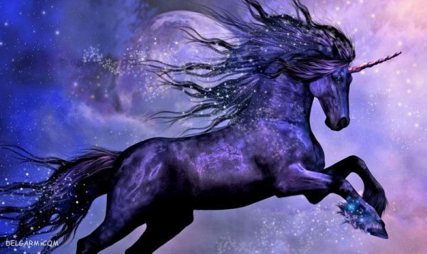 عکس کارتونی اسب تک شاخ