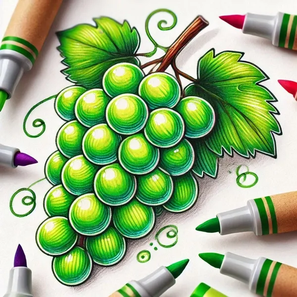 عکس کارتونی انگور