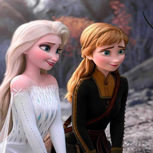  عکس السا و آنا عاشقانه