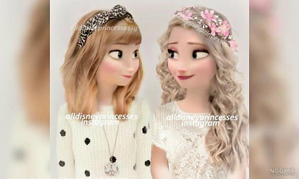  عکس السا و آنا عاشقانه