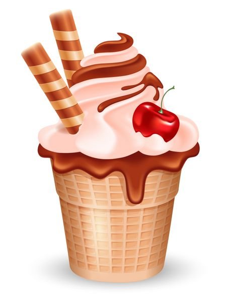  عکس بستنی قیفی شکلاتی