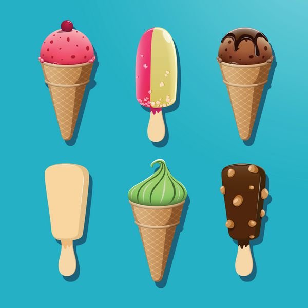  عکس بستنی قیفی شکلاتی