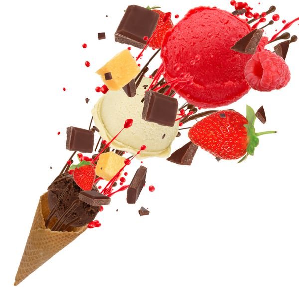  عکس بستنی قیفی شکلاتی