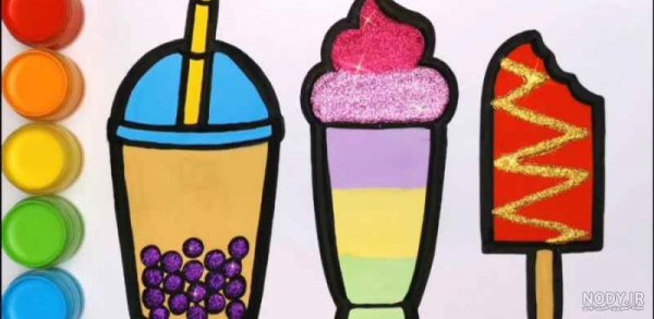  عکس بستنی نقاشی