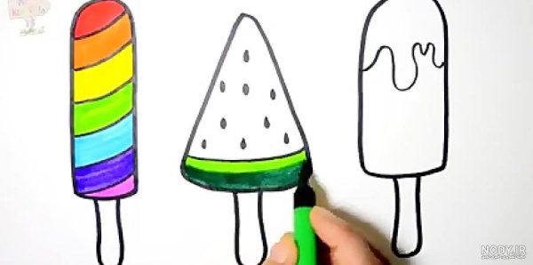  عکس بستنی نقاشی