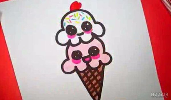  عکس بستنی نقاشی