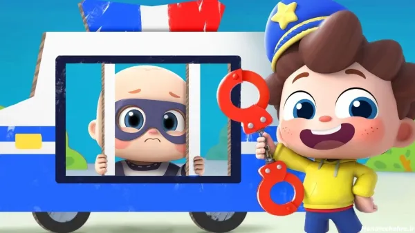  عکس ماشین پلیس کارتونی