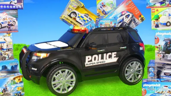  عکس ماشین پلیس کارتونی