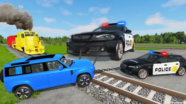  عکس ماشین پلیس کارتونی
