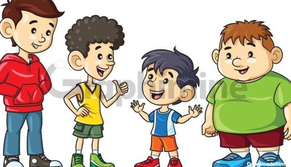 عکس کارتونی پسر بچه