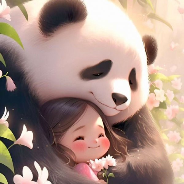  عکس پاندا عاشقانه فانتزی