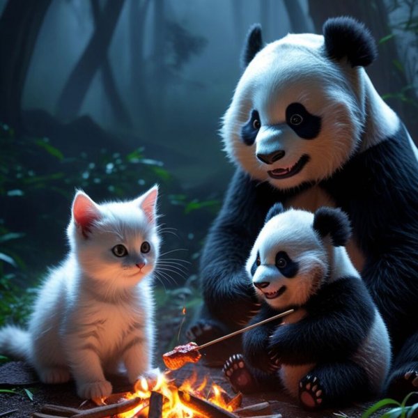  عکس پاندا عاشقانه فانتزی