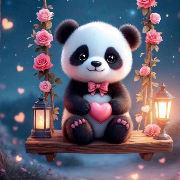  عکس پاندا عاشقانه فانتزی