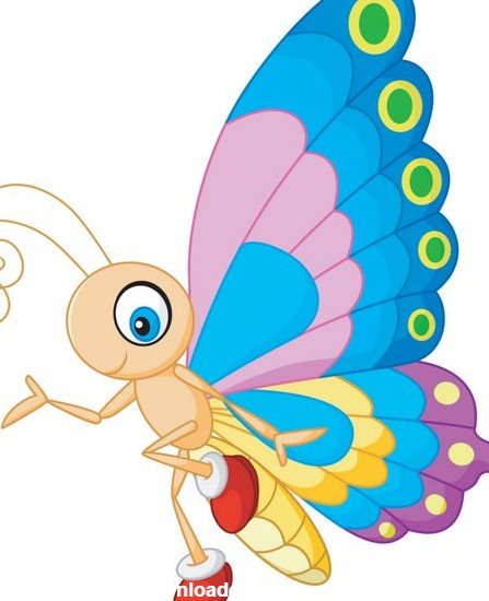  عکس کارتونی پروانه