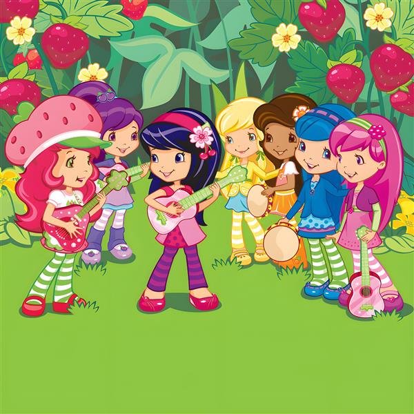  عکس دختر توت فرنگی و دوستانش