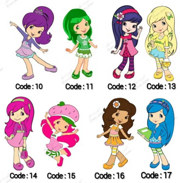  عکس دختر توت فرنگی برای نقاشی