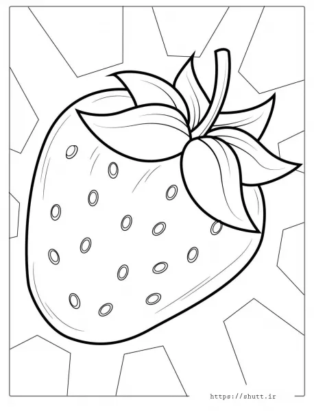  عکس دختر توت فرنگی برای نقاشی