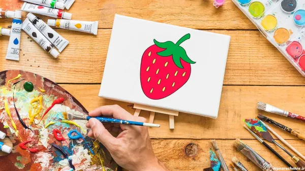  عکس دختر توت فرنگی برای نقاشی