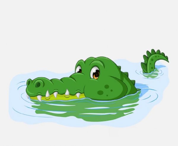  نقاشی تمساح ساده و آسان