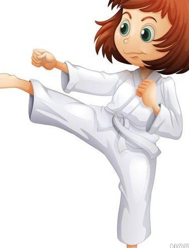 عکس کارتونی تکواندو