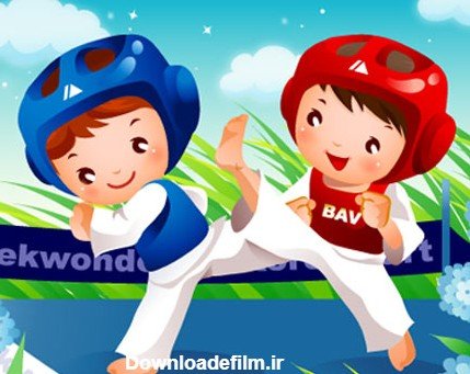  عکس کارتونی تکواندو