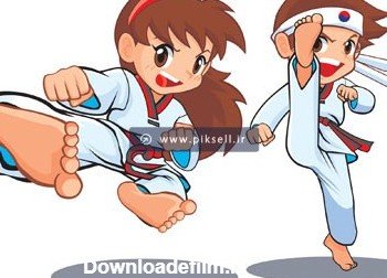  عکس کارتونی تکواندو