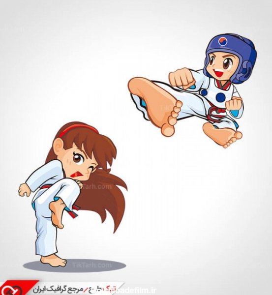  عکس کارتونی تکواندو