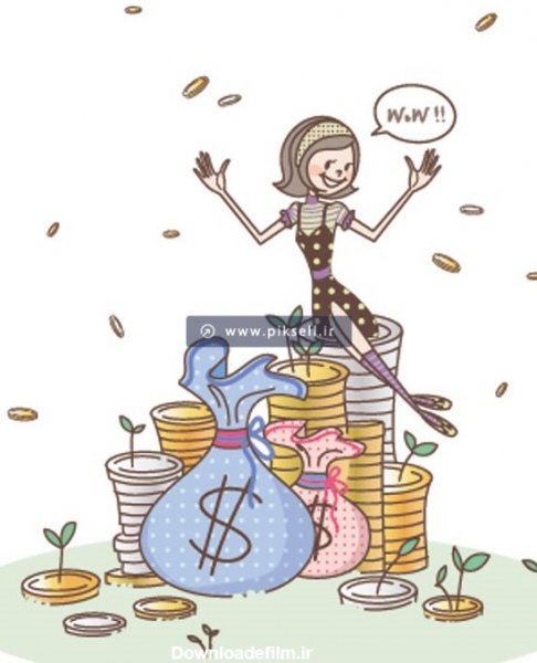  عکس کارتونی ثروت