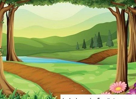 عکس کارتونی جنگل