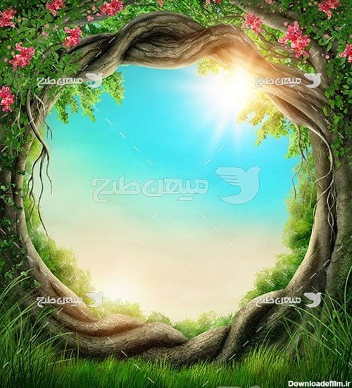 عکس کارتونی جنگل سبز