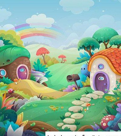 عکس کارتونی جنگل سبز