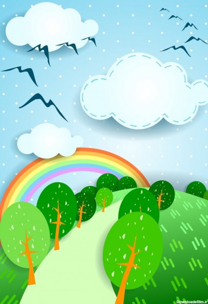 عکس کارتونی جنگل سبز