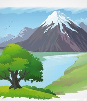 عکس کارتونی جنگل سبز