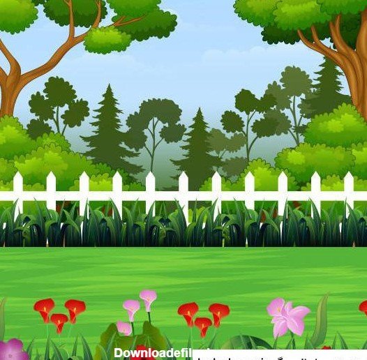 عکس کارتونی جنگل سبز