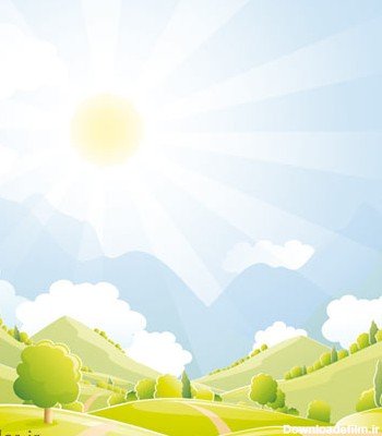 عکس کارتونی جنگل سبز