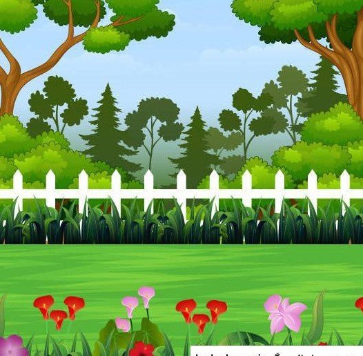 عکس کارتونی جنگل سبز