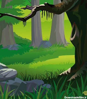  عکس کارتونی جنگل سبز