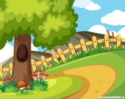  عکس کارتونی جنگل سبز