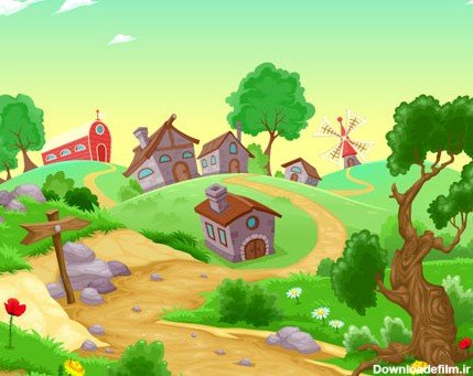  عکس کارتونی جنگل سبز