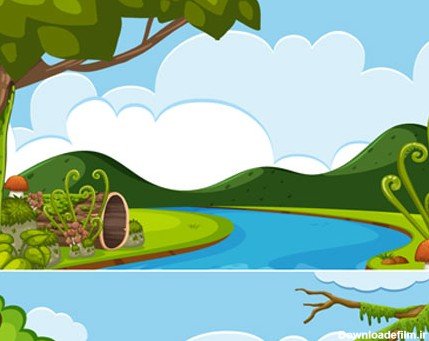  عکس کارتونی جنگل سبز