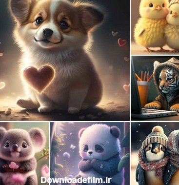 عکس حیوانات کارتونی بامزه