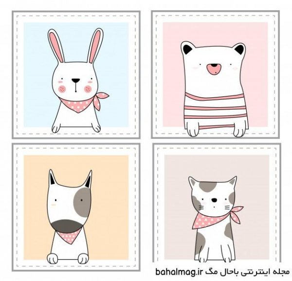 عکس کارتونی حیوانات اهلی و وحشی