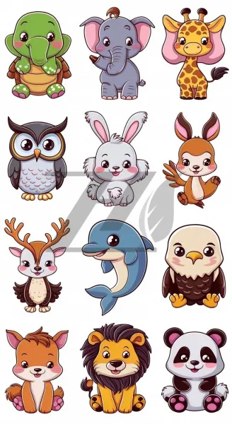  عکس حیوانات کارتونی برای پروفایل