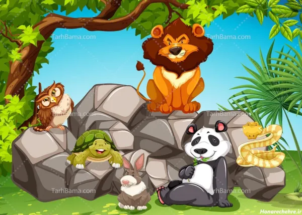  عکس حیوانات کارتونی برای پروفایل