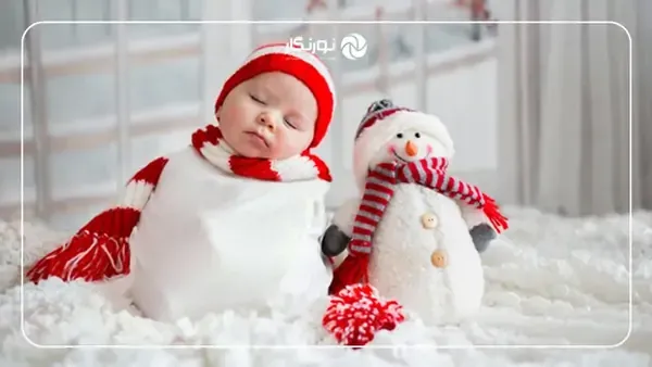  بک گراند کریسمس نوزاد