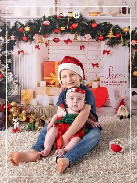  بک گراند کریسمس نوزاد