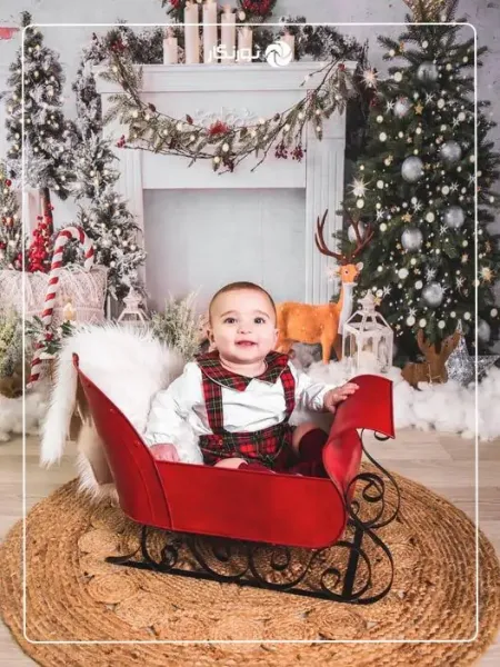  بک گراند کریسمس نوزاد