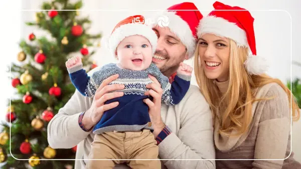  بک گراند کریسمس نوزاد