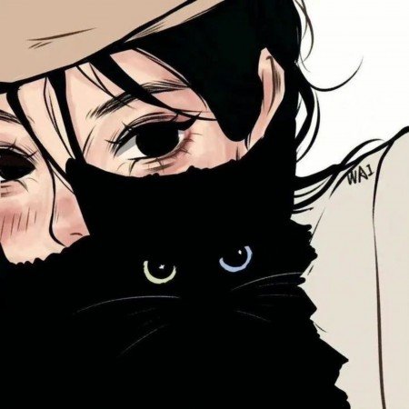  عکس پروفایل دختر و گربه