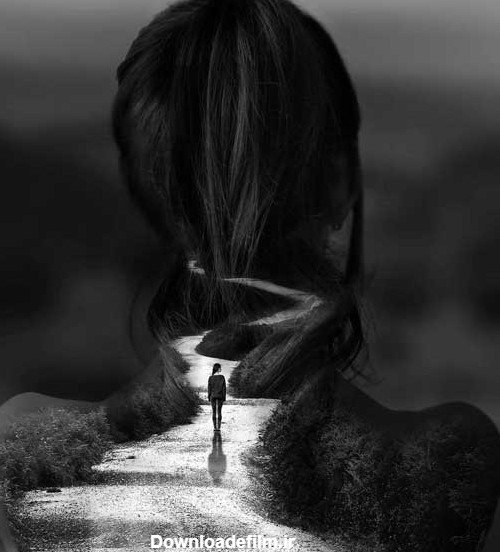  پروفایل دخترونه سیاه سفید با گوشی